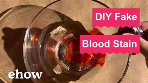 how to make a fake bullet hole in clothes|How to Make a Fake Blood Stain .